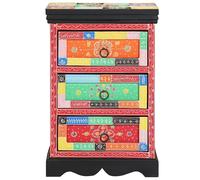 SVV Drawer Cabinet Multicolour 40 x 40 x 60 cm Solid Mango wood