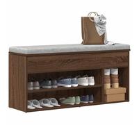 SVV Shoe Bench Brown Oak 102x30.5x45 cm Engineered Wood
