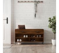 SVV Shoe Bench Brown Oak 102x35x55 cm Engineered Wood