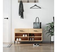 SVV Shoe Bench Sonoma Oak 102x35x55 cm Engineered Wood