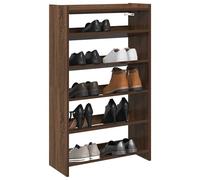 SVV Shoe Rack Brown Oak 60x25x100 cm Engineered Wood