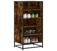 SVV Shoe Rack Smoked Oak 48x38x97.5 cm Engineered Wood