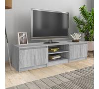 SVV TV Cabinet Grey Sonoma Engineered Wood 140x40x35.5 cm