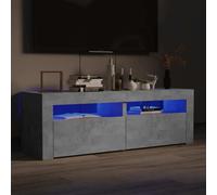 SVV TV Cabinet with LED Lights Concrete Grey 120x35x40 cm