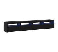 SVV TV Cabinets 2 pcs Black oak 240 x 35 x 40 cm Engineered wood