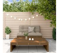 Svvalka 2 Piece Garden Lounge Set Honey Brown Solid Wood Pine