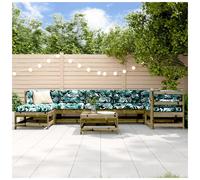 Svvalka 8 Piece Garden Lounge Set Impregnated Wood Pine