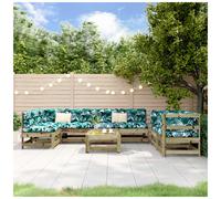 Svvalka 8 Piece Garden Lounge Set Impregnated Wood Pine