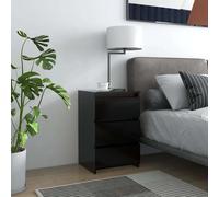 Svvalka Bed Cabinets 2 pcs Black 40x35x62.5 cm Engineered Wood