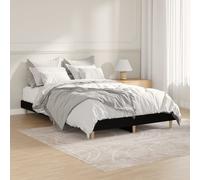 Svvalka Bed Frame Black 120x190 cm Small Double Engineered Wood