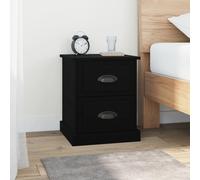Svvalka Bedside Cabinet Black 39x39x47.5 cm Engineered Wood