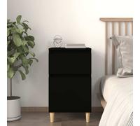 Svvalka Bedside Cabinet Black 40x35x70 cm