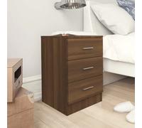 Svvalka Bedside Cabinet Brown Oak 38x35x56 cm Engineered Wood