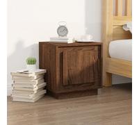 Svvalka Bedside Cabinet Brown Oak 44x35x45 cm Engineered Wood