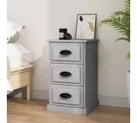 Svvalka Bedside Cabinet Concrete Grey 39x39x67 cm Engineered Wood