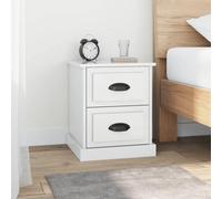Svvalka Bedside Cabinet High Gloss White 39x39x47.5 cm Engineered Wood