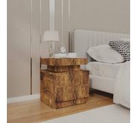 Svvalka Bedside Cabinet Smoked Oak 45x35x52 cm Engineered Wood