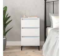 Svvalka Bedside Cabinet White 40x35x70 cm Engineered Wood