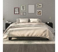 Svvalka Bedside Cabinets 2 pcs Black Engineered Wood