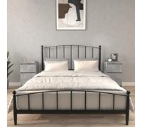 Svvalka Bedside Cabinets 2 pcs Concrete Grey 40x35x70 cm