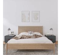 Svvalka Bedside Cabinets 2 pcs Grey 40x34x35 cm Solid Wood Pine