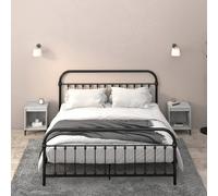 Svvalka Bedside Cabinets 2 pcs Grey Sonoma 40x35x50 cm