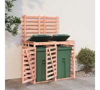 Svvalka Double Wheelie Bin Storage Solid Wood Douglas