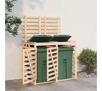 Svvalka Double Wheelie Bin Storage Solid Wood Pine