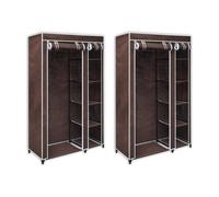 Svvalka Fabric Wardrobes 2 pcs Brown