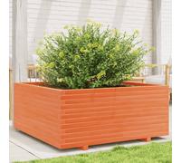 Svvalka Garden Planter Wax Brown 110x110x49.5 cm Solid Wood Pine