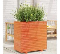Svvalka Garden Planter Wax Brown 70x40x72 cm Solid Wood Pine