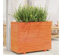 Svvalka Garden Planter Wax Brown 90x40x72 cm Solid Wood Pine
