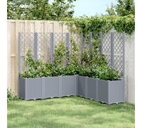 Svvalka Garden Planter with Trellis Blue Grey 160x160x140 cm PP