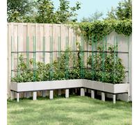 Svvalka Garden Planter with Trellis White 200x160x142.5 cm PP