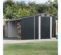 Svvalka Garden Shed Anthracite 277x365.5x179 cm Galvanised Steel