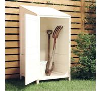 Svvalka Garden Shed White 55x52x112 cm Solid Wood Fir