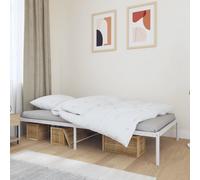 Svvalka Metal Bed Frame White 100x190 cm