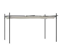 Svvalka Pergola with Retractable Roof Cream 395x292x230 cm
