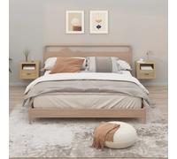 Svvalka Wall-mounted Bedside Cabinets 2 pcs Sonoma Oak 50x36x40 cm
