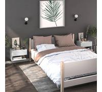 Svvalka Wall-mounted Bedside Cabinets 2 pcs White
