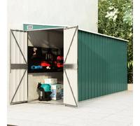 Svvalka Wall Mounted Garden Shed Green 118x382x178 cm Galvanised Steel
