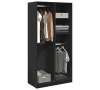 Svvalka Wardrobe Black 100x50x200 cm Engineered Wood