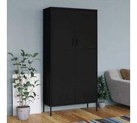 Svvalka Wardrobe Black 90x50x180 cm Steel