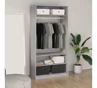 Svvalka Wardrobe Grey Sonoma 100x50x200 cm Engineered Wood