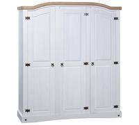 Svvalka Wardrobe Mexican Pine Corona Range 3 Doors White