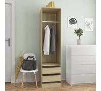 Svvalka Wardrobe with Drawers Sonoma Oak 50x50x200 cm Engineered Wood