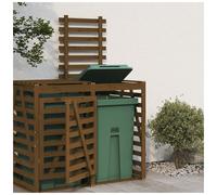 vidaXL Wheelie Bin Storage Extension Honey Brown Solid Wood Pine