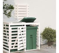 Svvalka Wheelie Bin Storage Extension White Solid Wood Pine