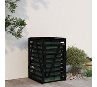 Svvalka Wheelie Bin Store Black 84x90x128.5 cm Solid Wood Pine