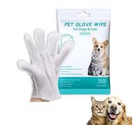 SVVOMALCLO Pet Wash Gloves, 12 PCS Grooming Mitts for Effortless Dog & Cat Care, Hypoallergenic & Deodorising Waterless Cleansing for Fur, Face, Paws, Ears & Butt, Reusable Bathing Gloves